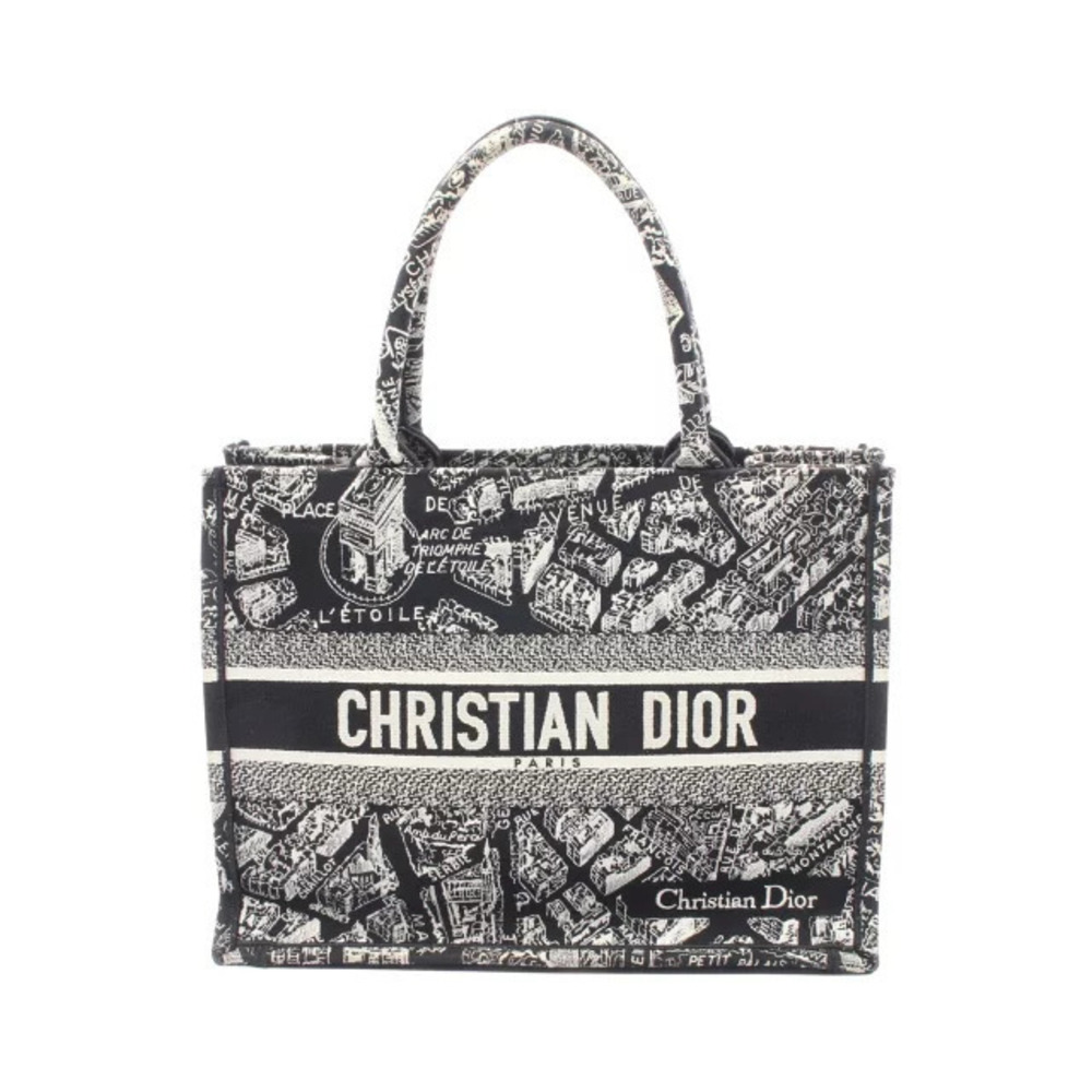 Christian Dior BOOK TOTE Bag Canvas Black